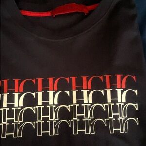 Carolina Herrera Red Gift Bag with Black Logo